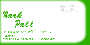 mark pall business card